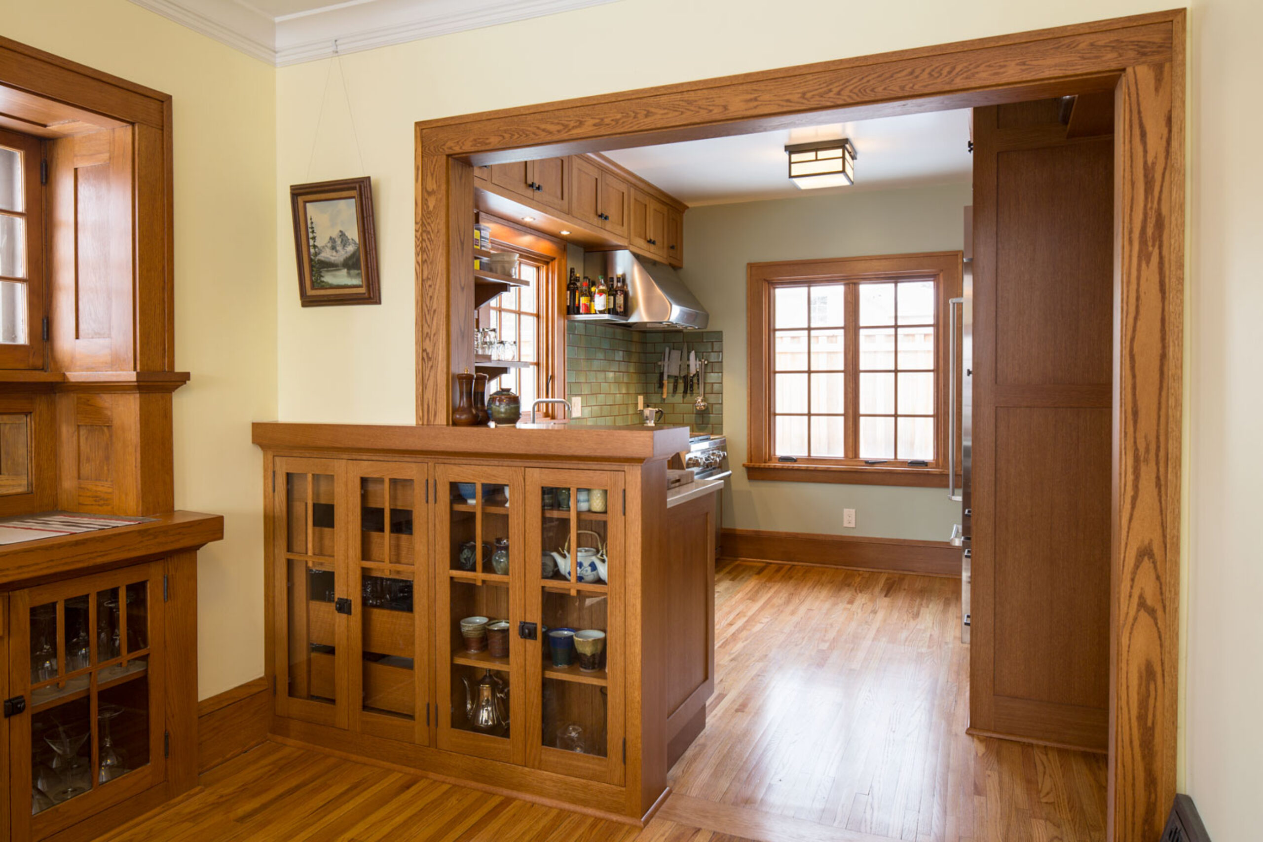 craftsman style hutch