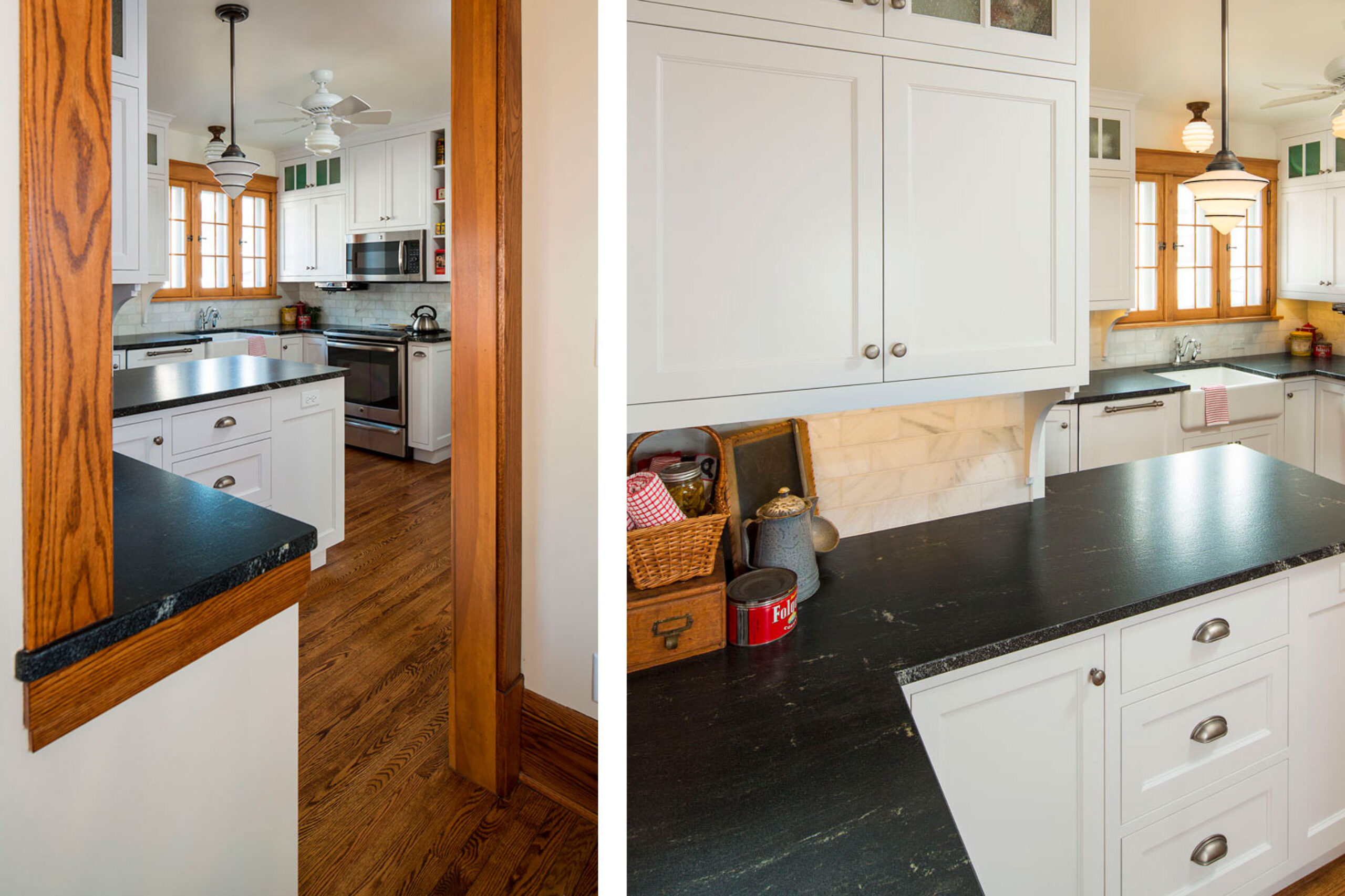 home renovation view of kitchen