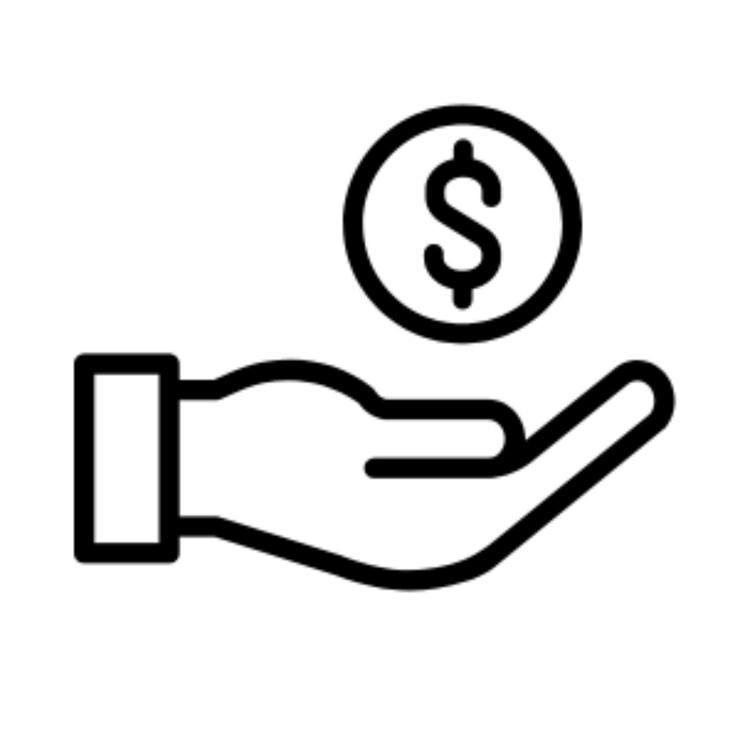 hand with money symbol