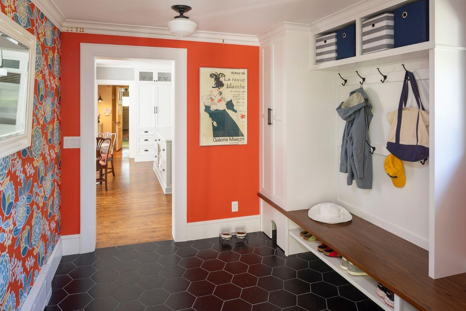 remodeled kitchen and mudroom