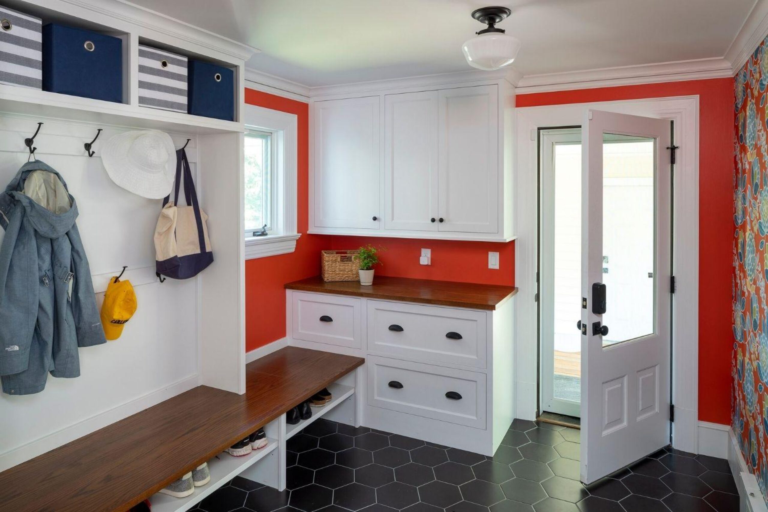 remodeled mudroom