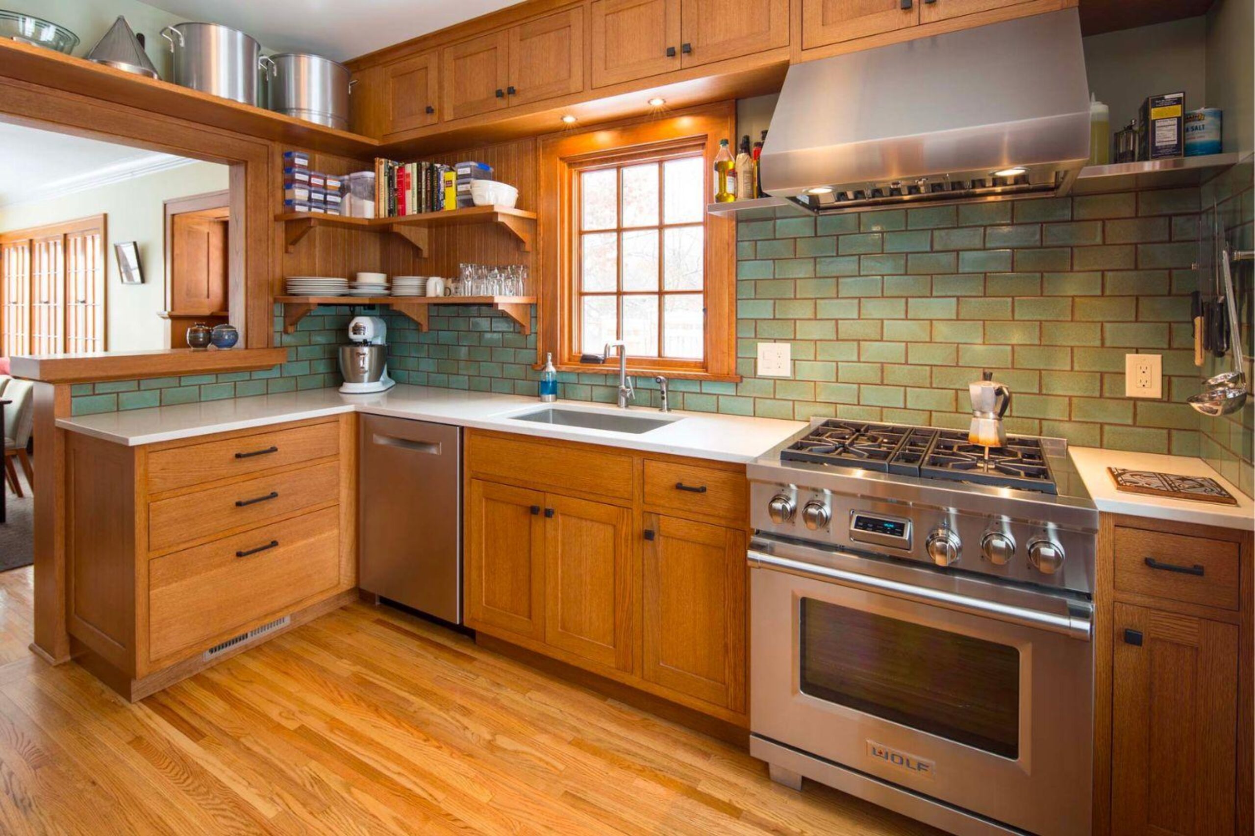 modern craftsman wood kitchen ideas