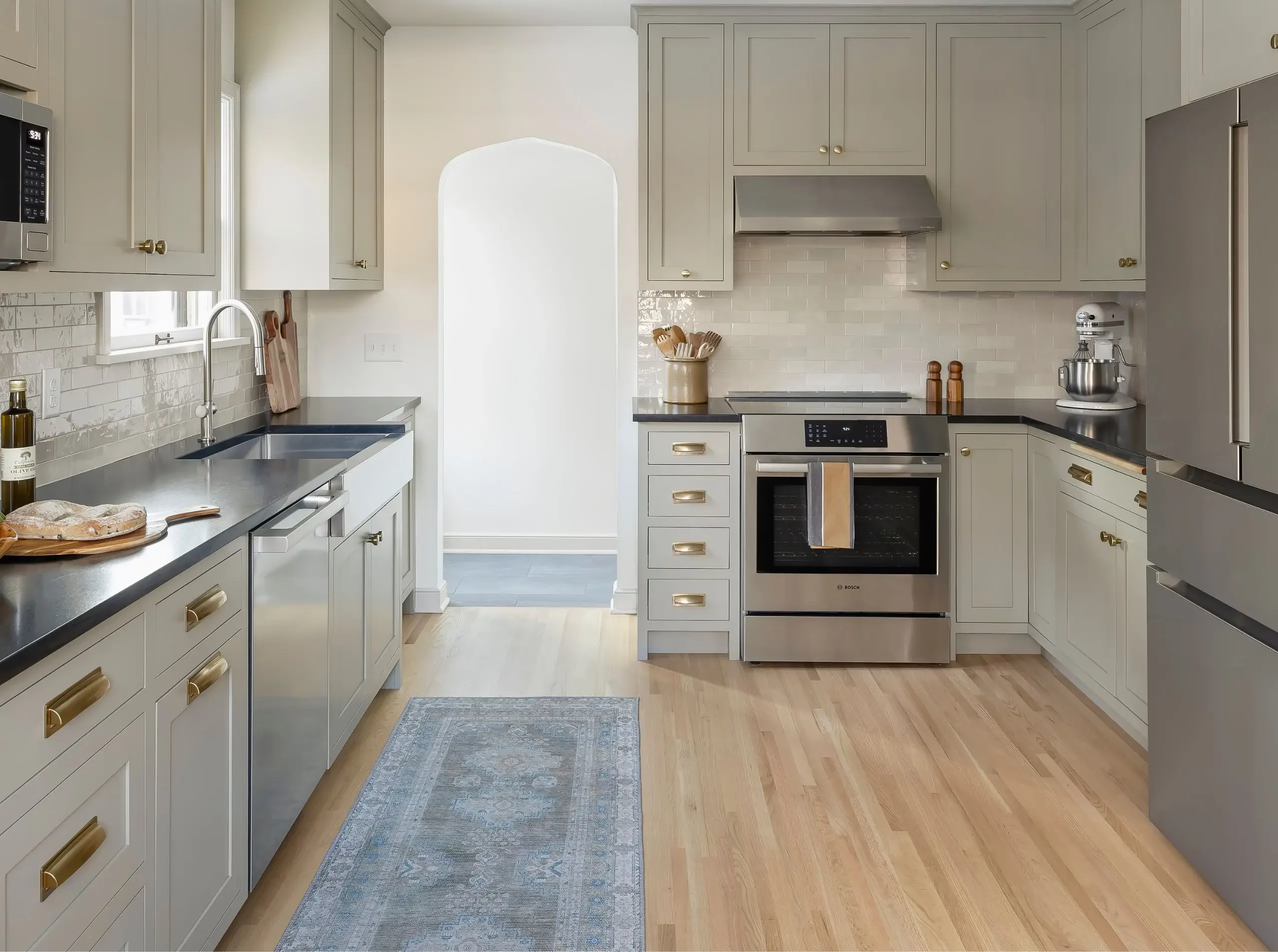 soft green kitchen design in the mac-groveland neighborhood, st.paul